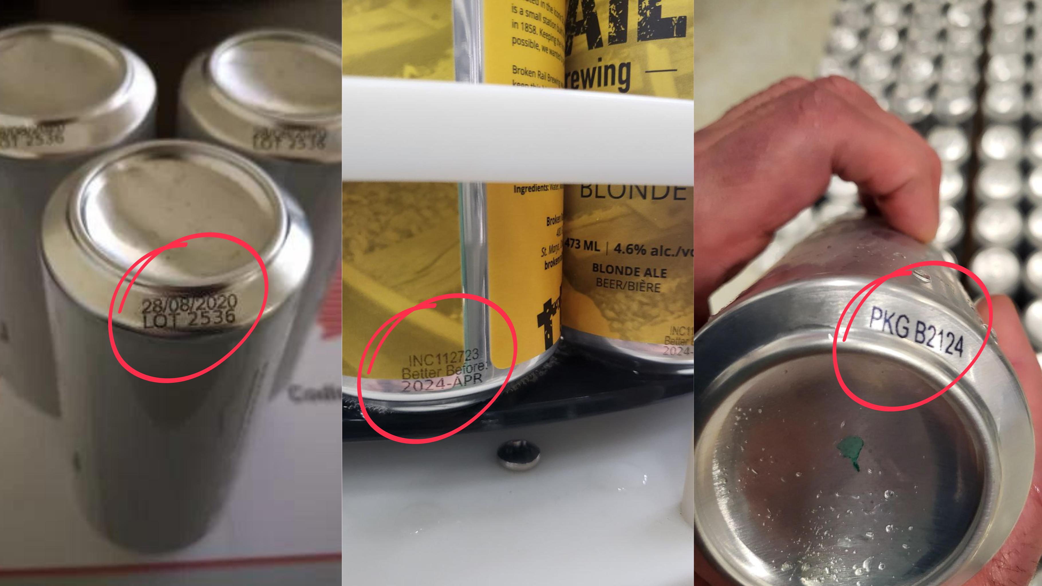 results of printing expiry date on beer cans or beverage cans