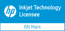 HP Logo for inkjet-technology licensee RN Mark