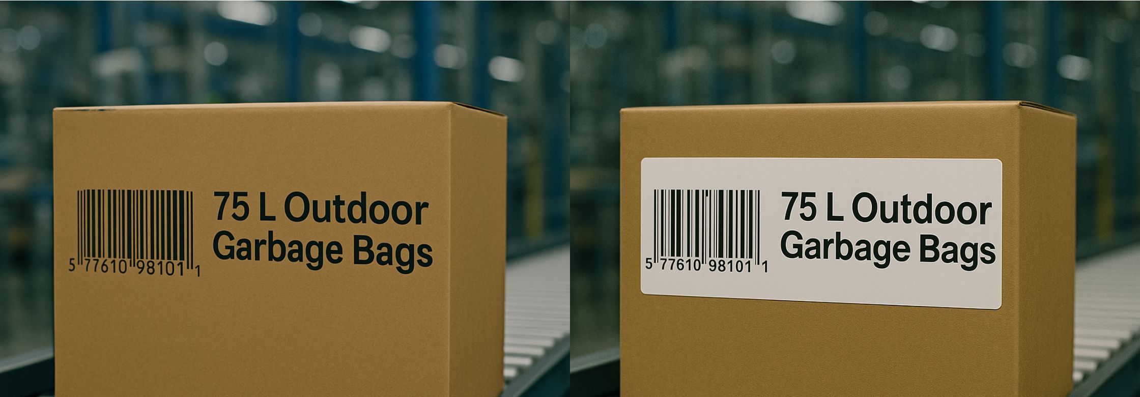 direct marking on cardboard box