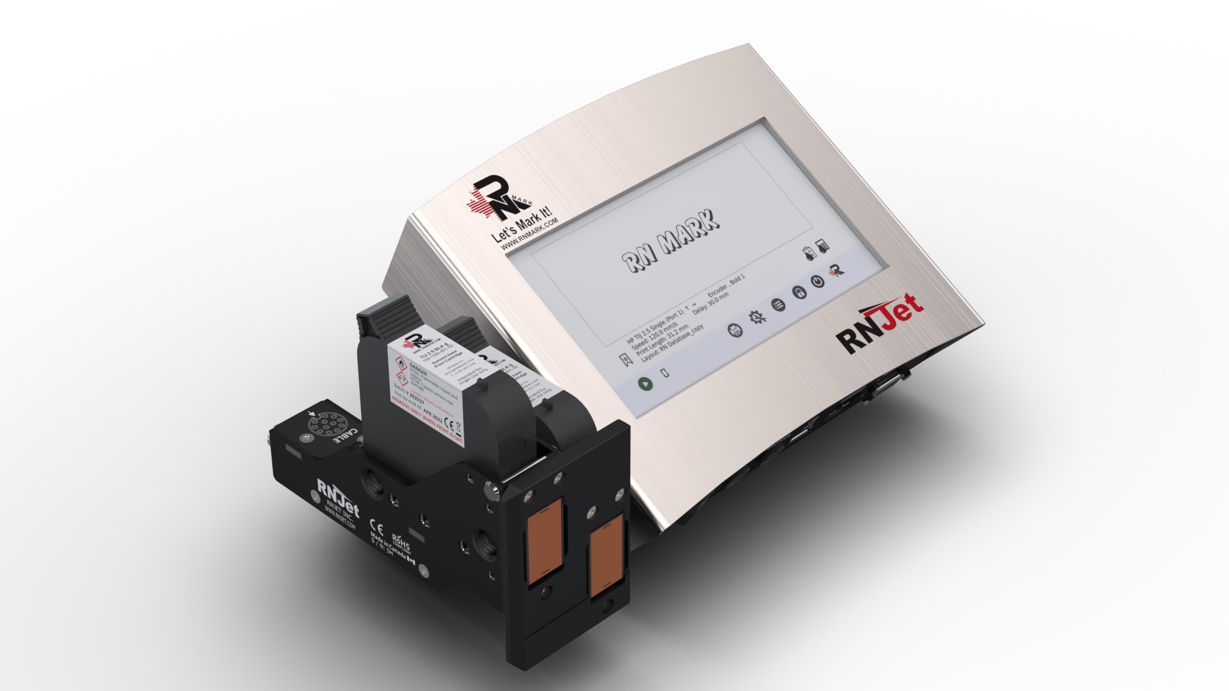 rnjet t2, stitched heads large character thermal inkjet printer machine